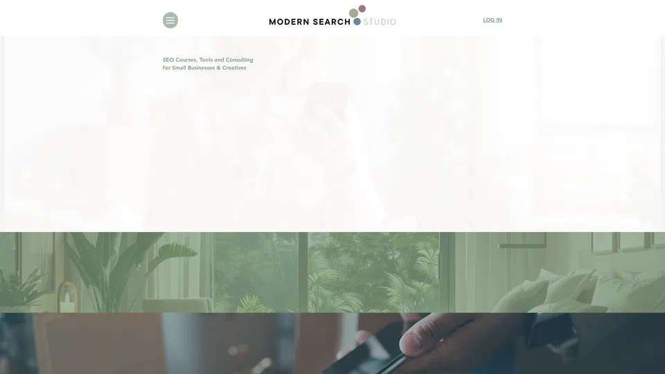 Homepage snapshot at launch