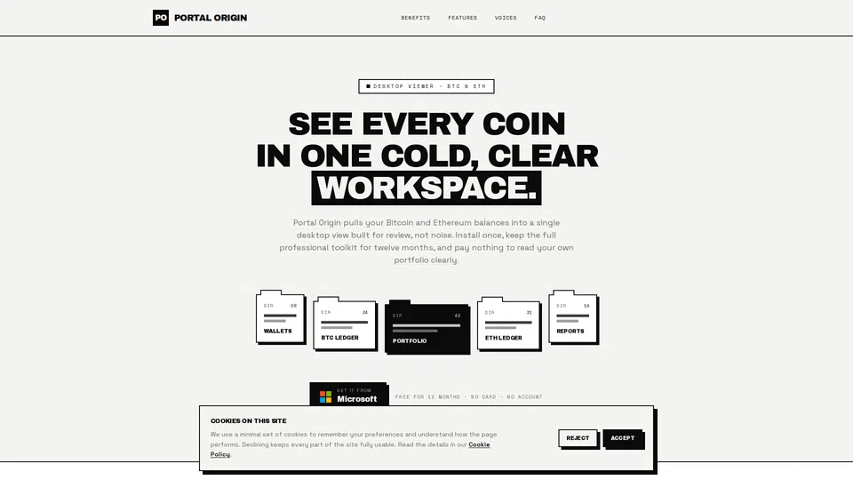 Homepage snapshot at launch