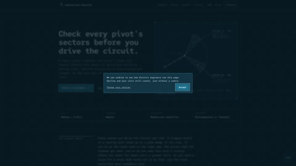 Homepage snapshot at launch
