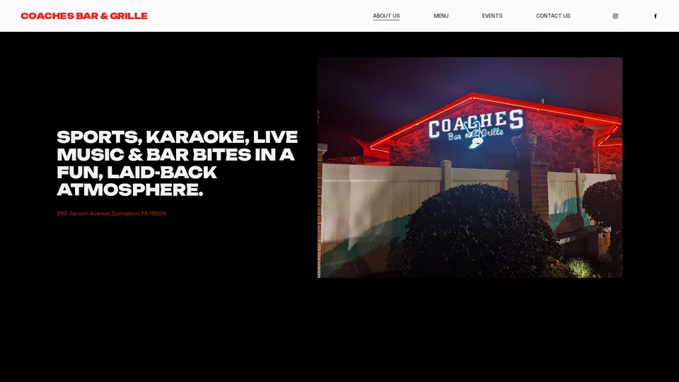 Homepage snapshot at launch