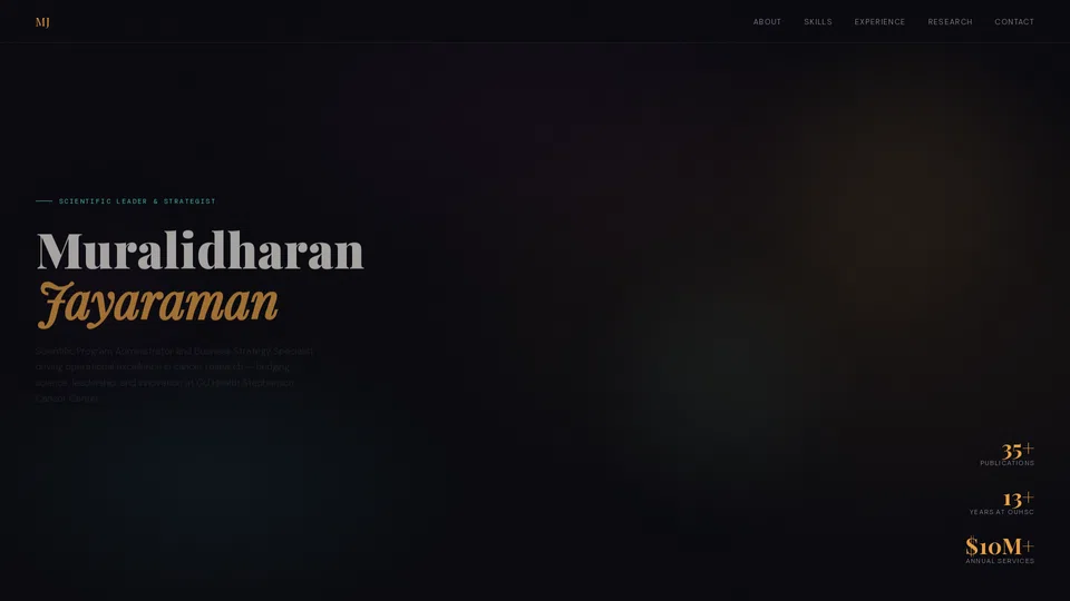 Homepage snapshot at launch