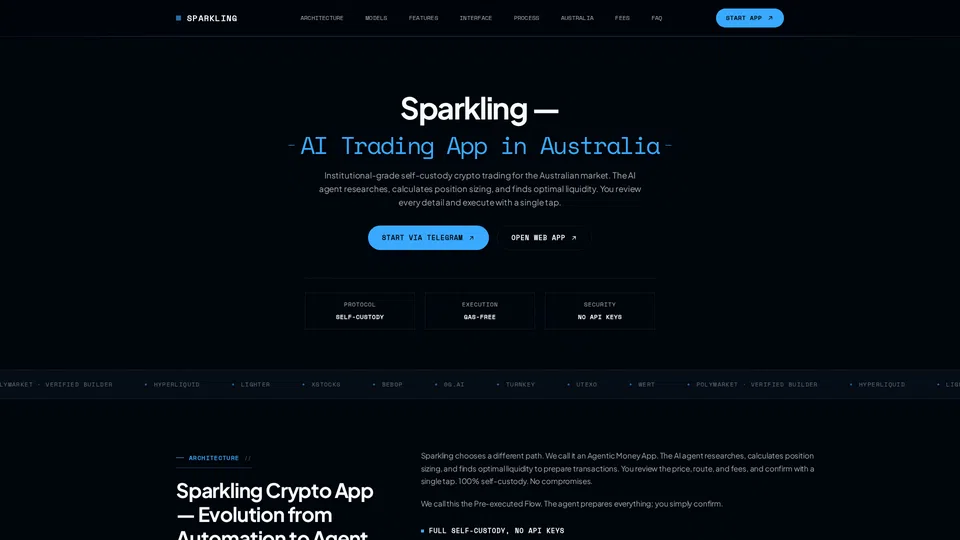 Homepage snapshot at launch