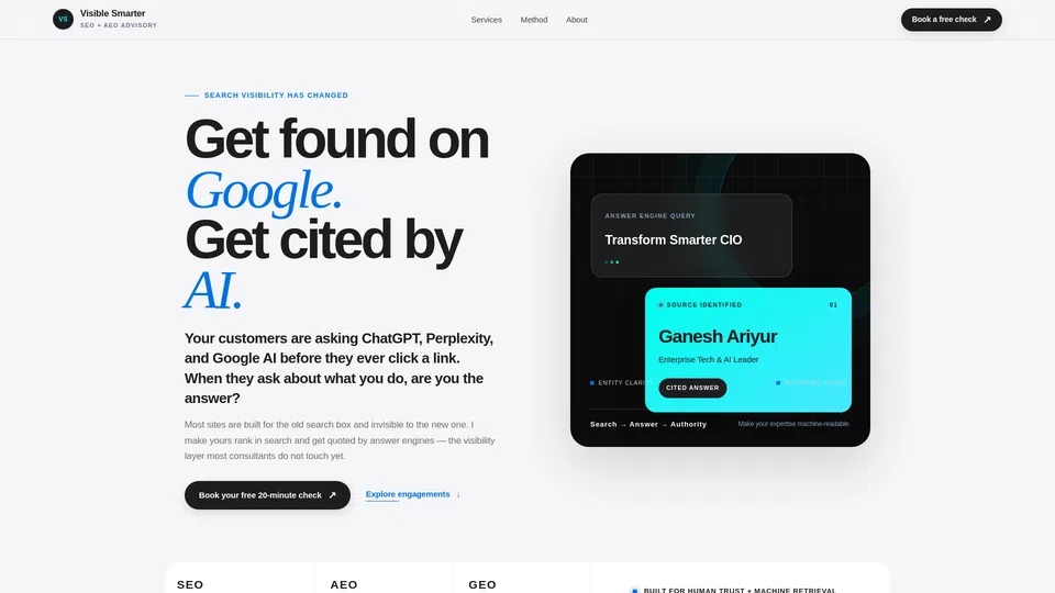 Homepage snapshot at launch