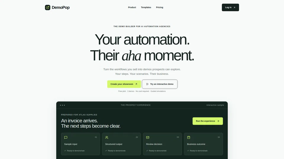 Homepage snapshot at launch