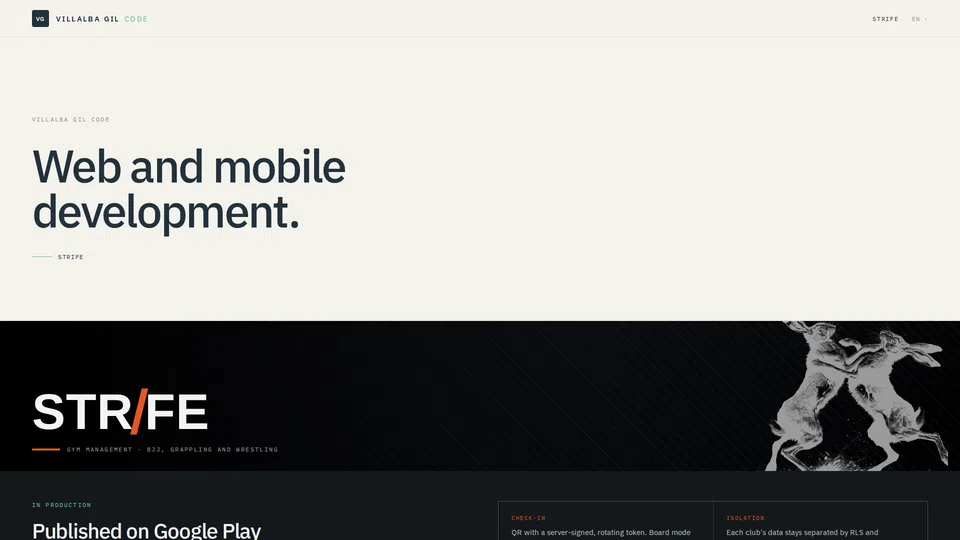 Homepage snapshot at launch