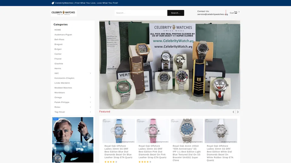 Homepage snapshot at launch