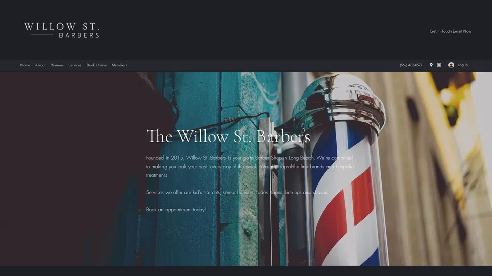 Homepage snapshot at launch