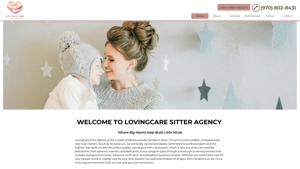 Homepage snapshot at launch