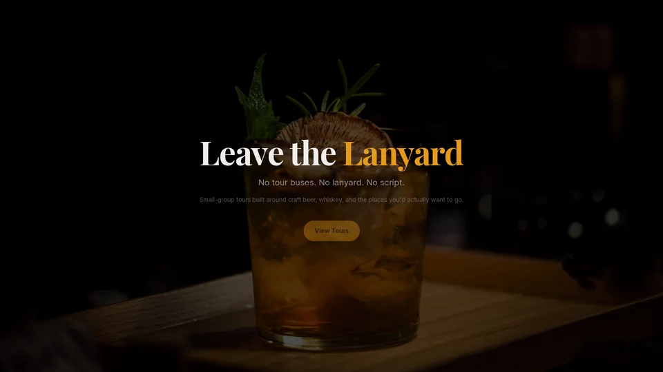 Homepage snapshot at launch