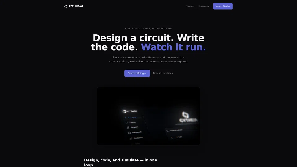 Homepage snapshot at launch