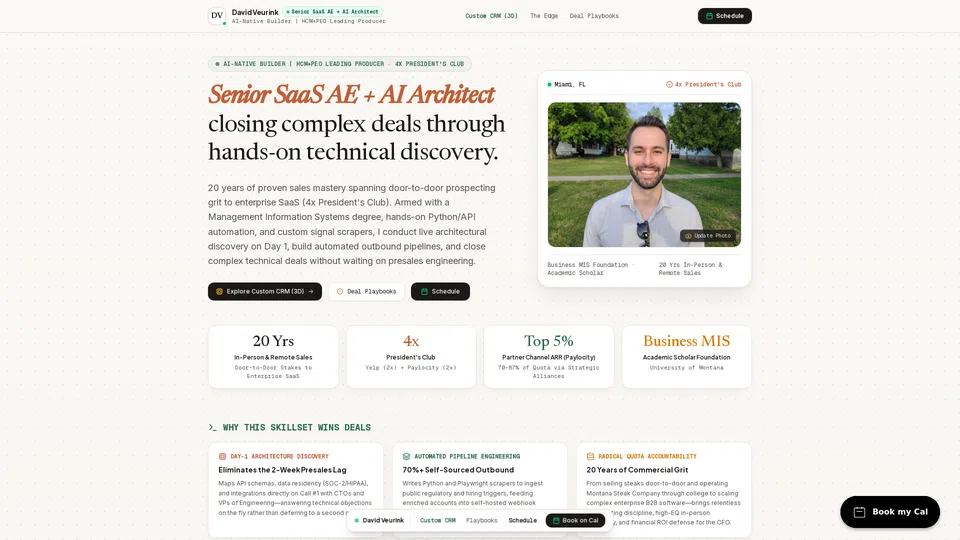 Homepage snapshot at launch