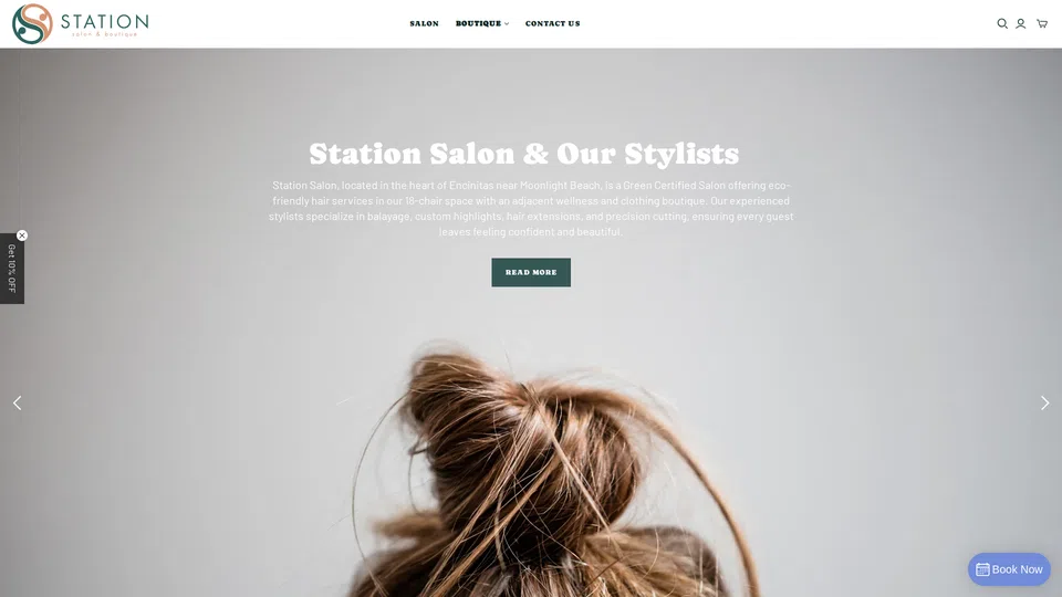 Homepage snapshot at launch
