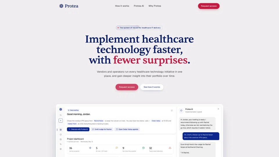 Homepage snapshot at launch