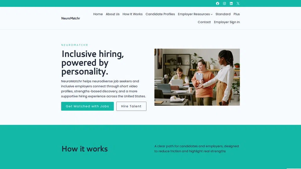 Homepage snapshot at launch