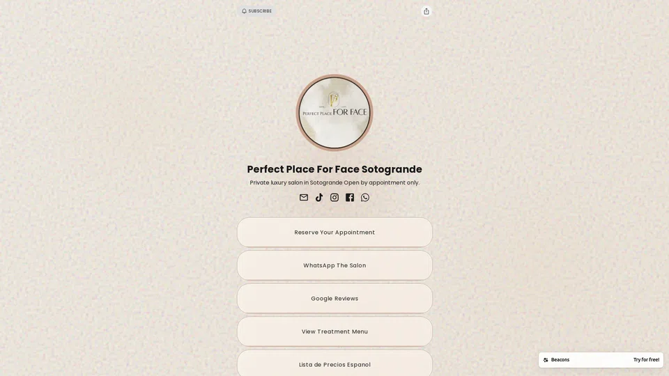 Homepage snapshot at launch