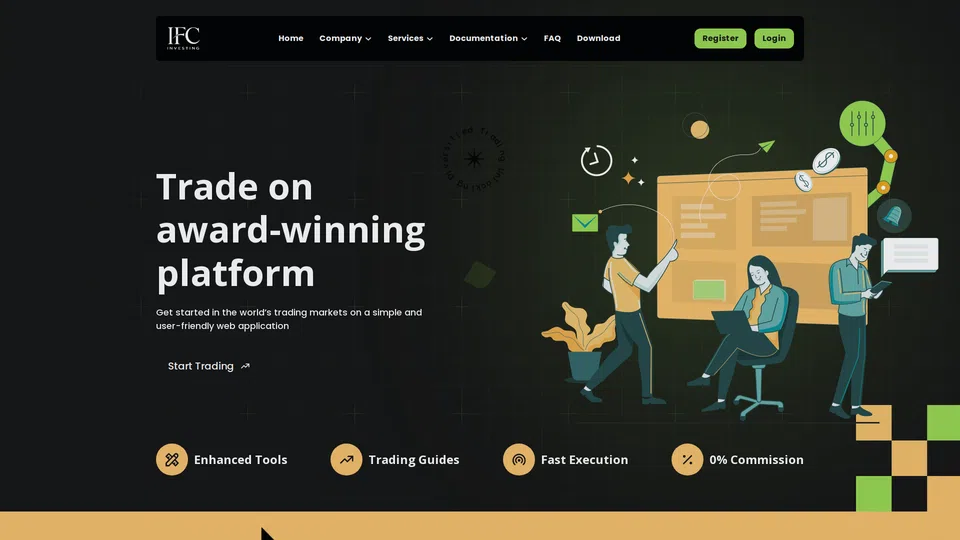 Homepage snapshot at launch