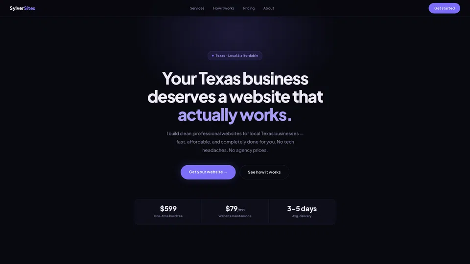 Homepage snapshot at launch