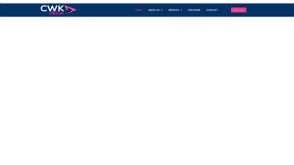 Homepage snapshot at launch