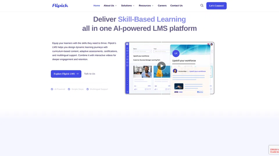 Homepage snapshot at launch