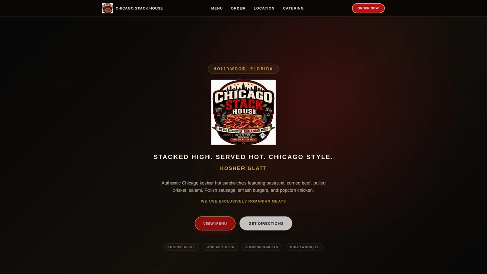 Homepage snapshot at launch