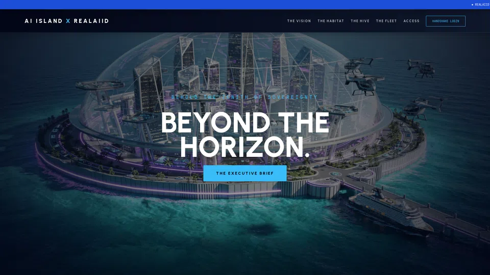 Homepage snapshot at launch