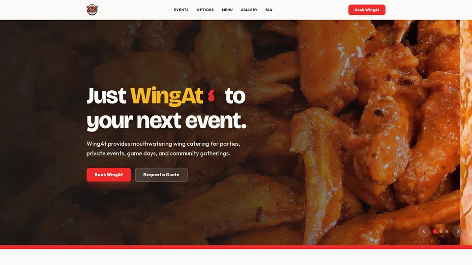 Homepage snapshot at launch