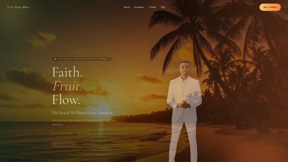 Homepage snapshot at launch