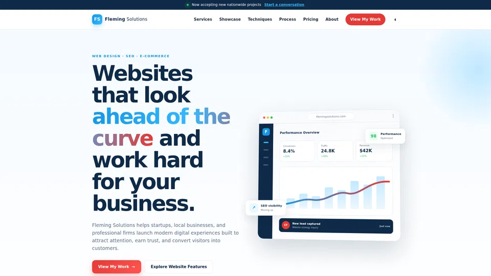 Homepage snapshot at launch
