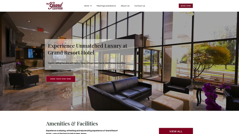 Homepage snapshot at launch