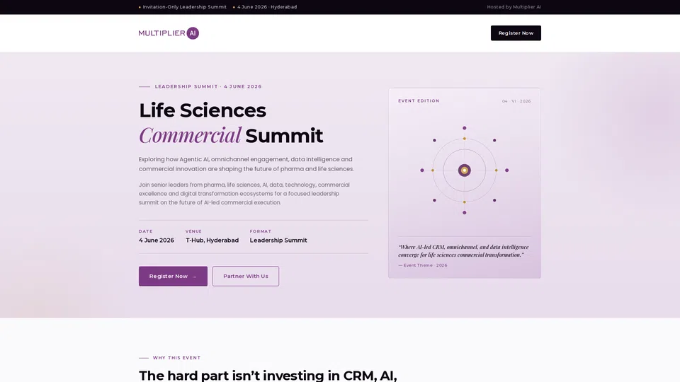 Homepage snapshot at launch