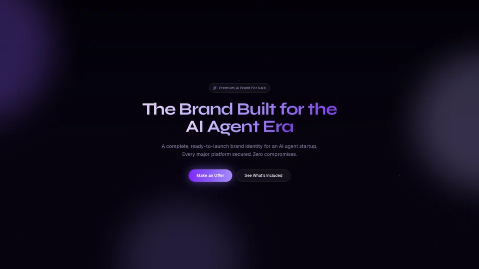 Homepage snapshot at launch