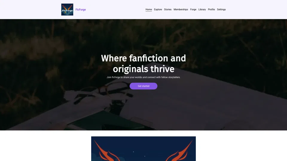 Homepage snapshot at launch