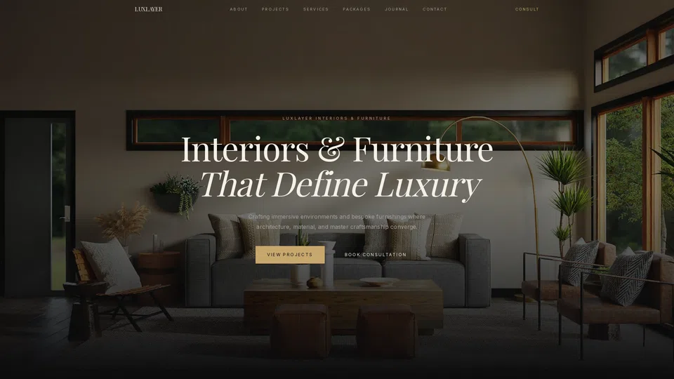 Homepage snapshot at launch