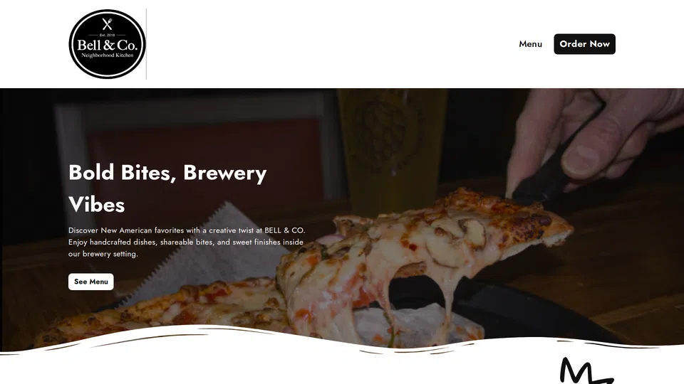 Homepage snapshot at launch