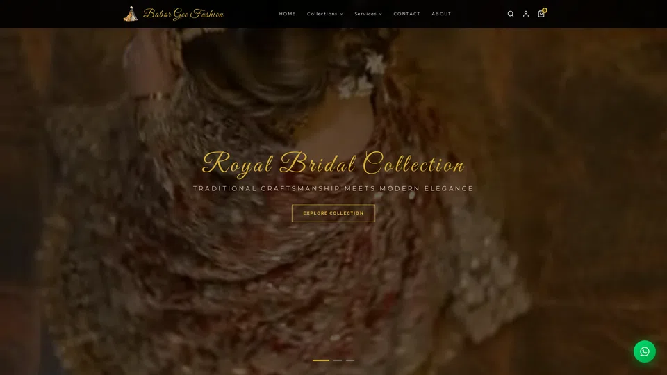 Homepage snapshot at launch