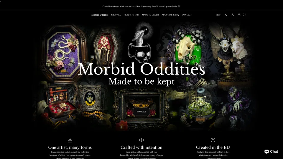 Homepage snapshot at launch