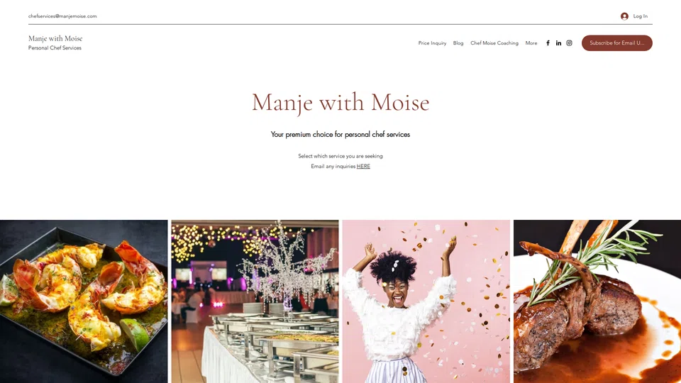 Homepage snapshot at launch