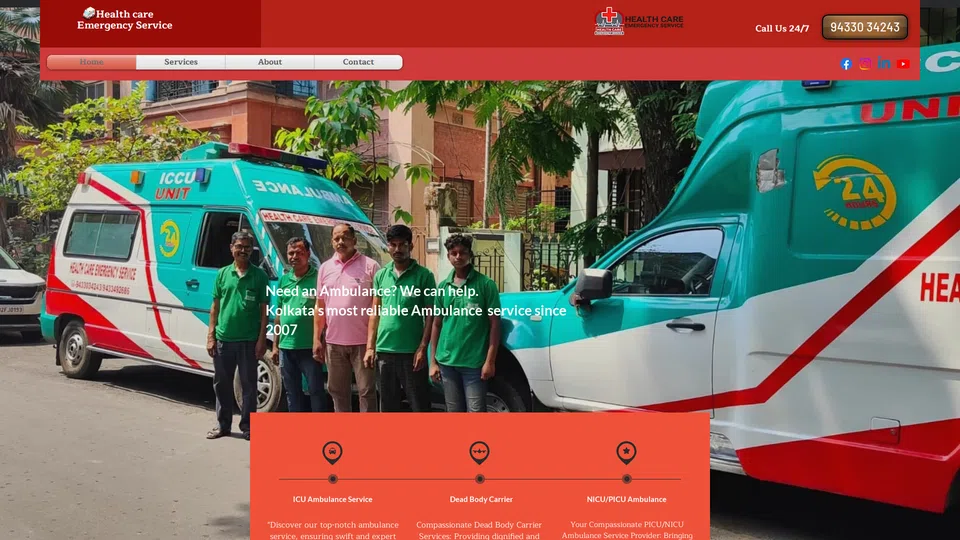 Homepage snapshot at launch