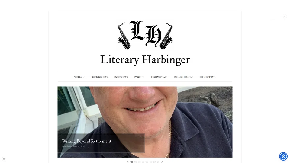 Homepage snapshot at launch