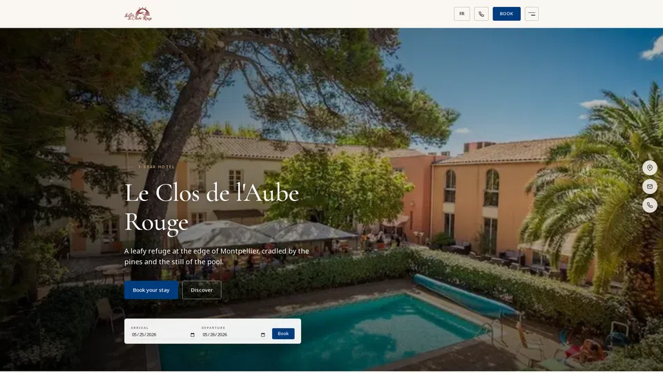Homepage snapshot at launch