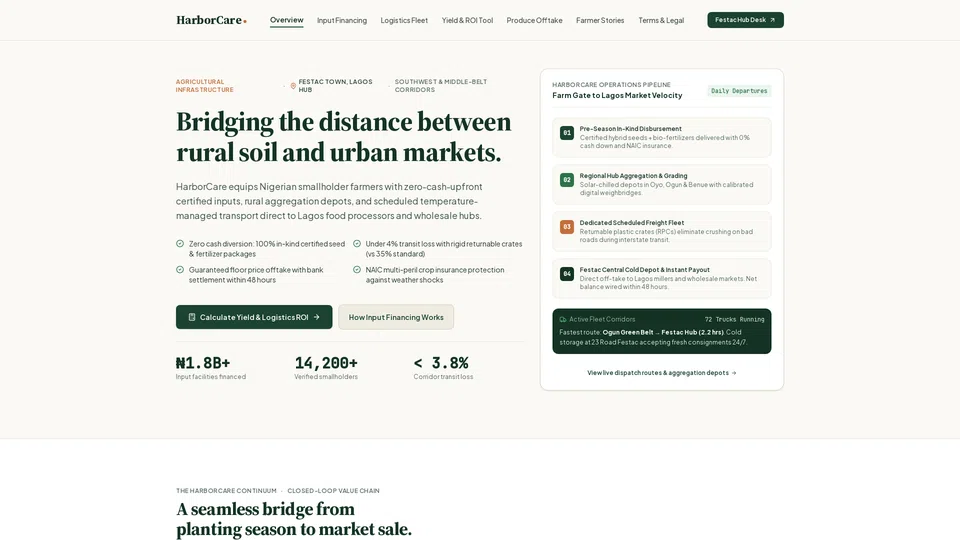 Homepage snapshot at launch