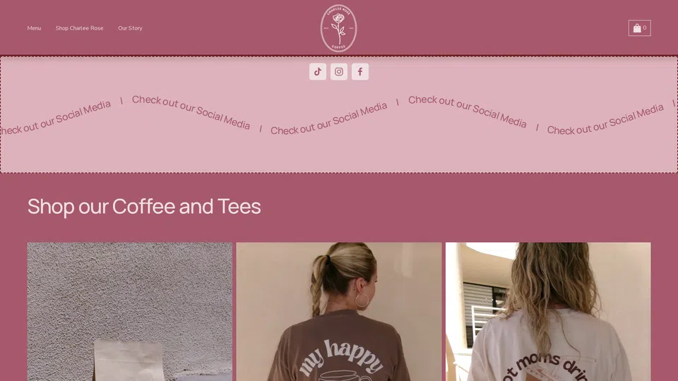 Homepage snapshot at launch