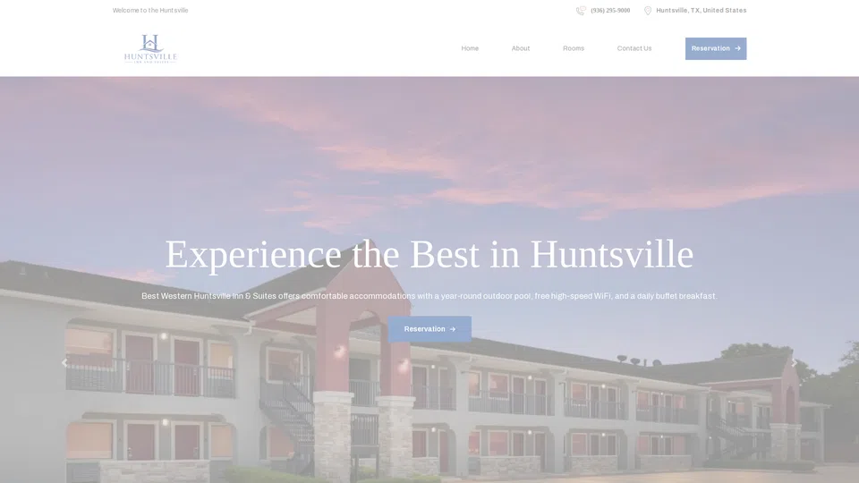 Homepage snapshot at launch