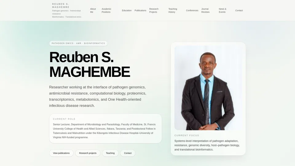 Homepage snapshot at launch