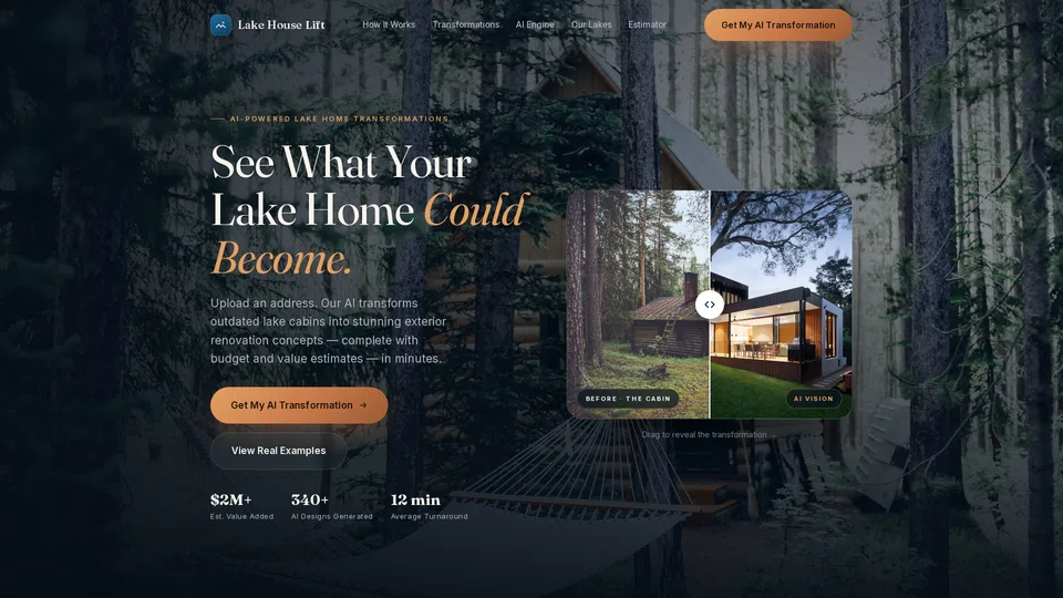Homepage snapshot at launch