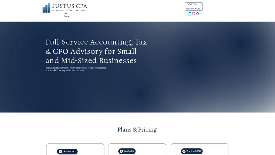 Homepage snapshot at launch