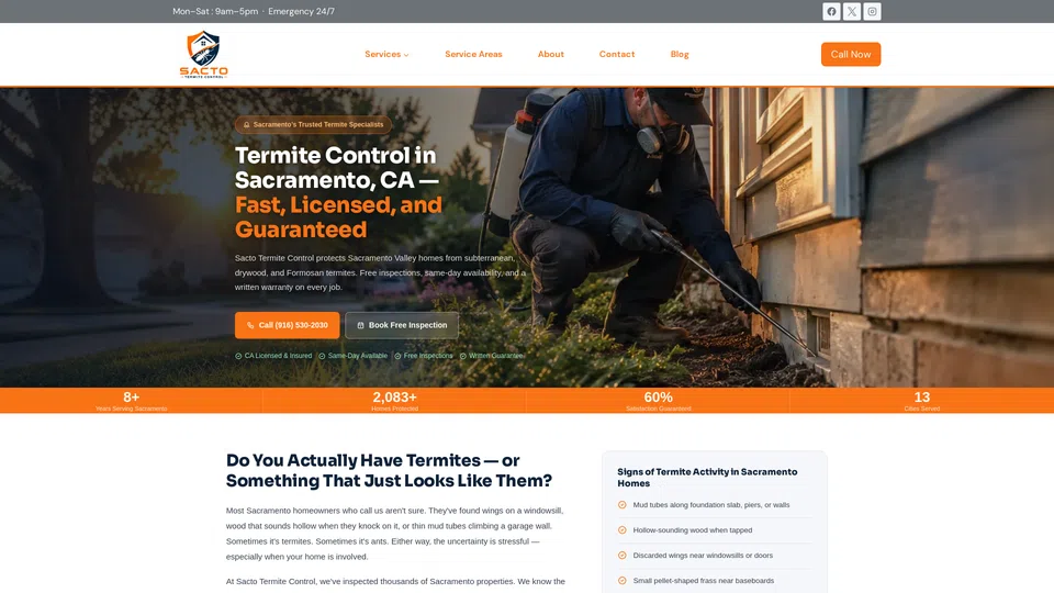 Homepage snapshot at launch