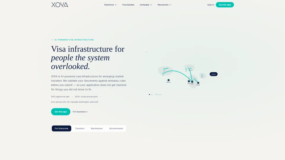 Homepage snapshot at launch