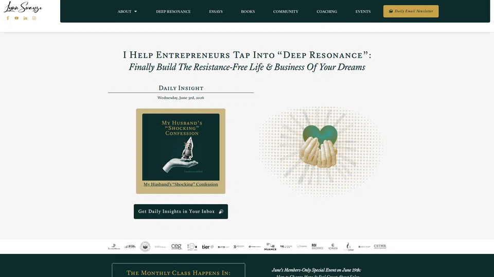 Homepage snapshot at launch