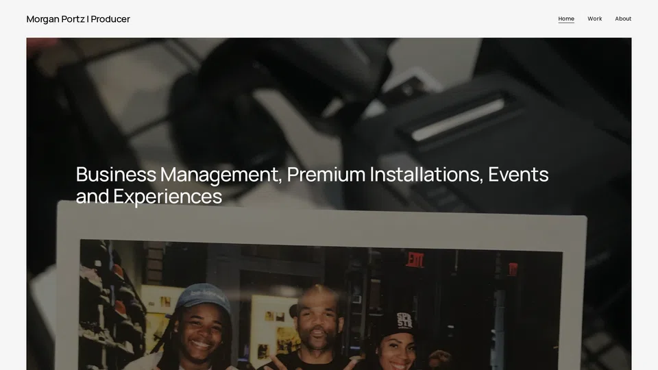 Homepage snapshot at launch